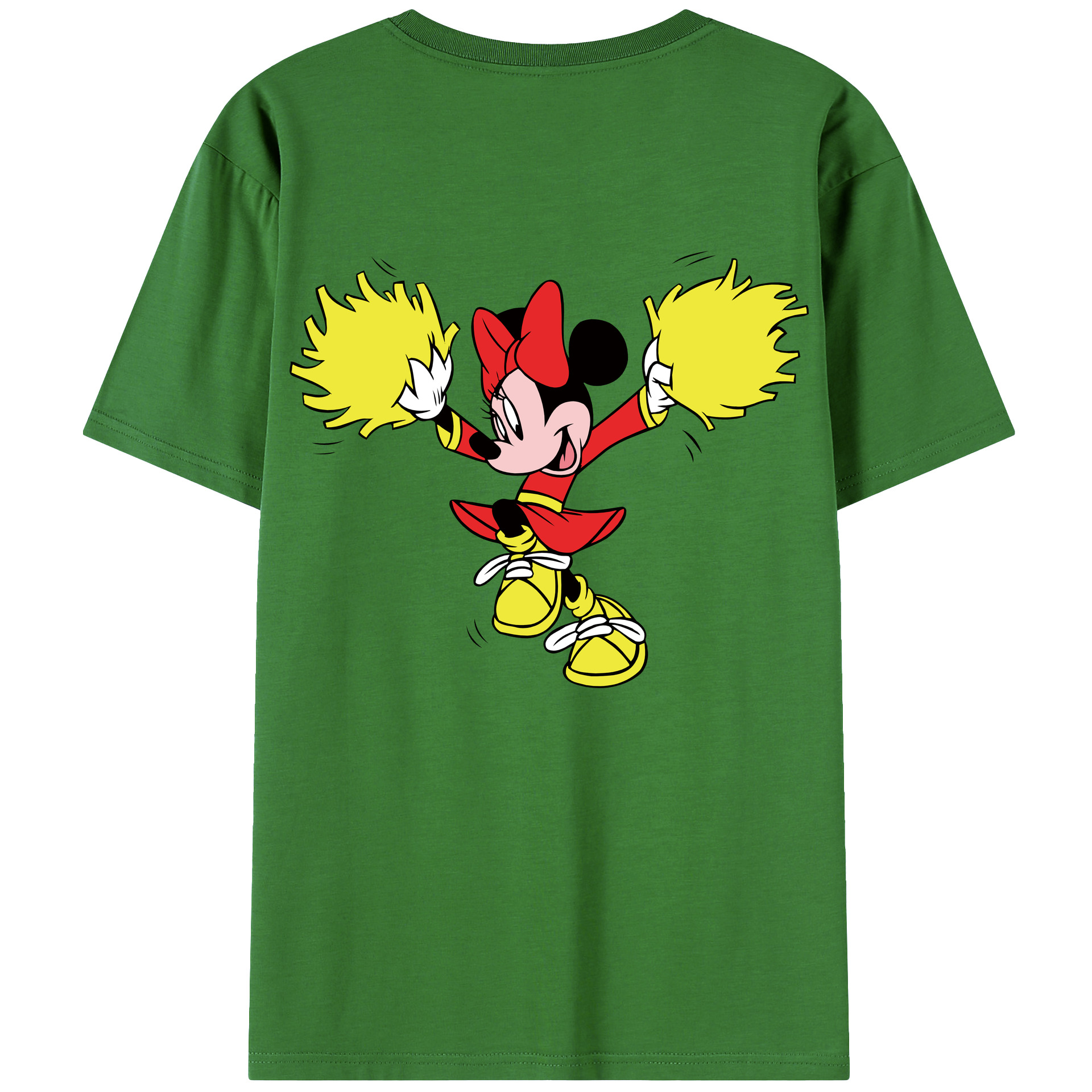 （画像用） ミッキーマウス Mickey Mouse レディース半袖Tシャツ(バックプリント)